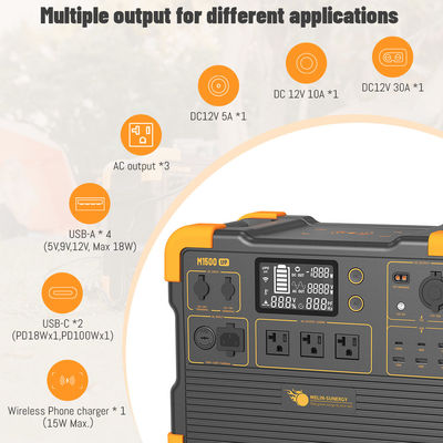 ژنراتور خورشیدی UPS 2200 واتی با باتری لیتیومی LFP 1536 وات ساعتی، ورودی پنل خورشیدی 600 واتی و زمان شارژ 2 ساعته