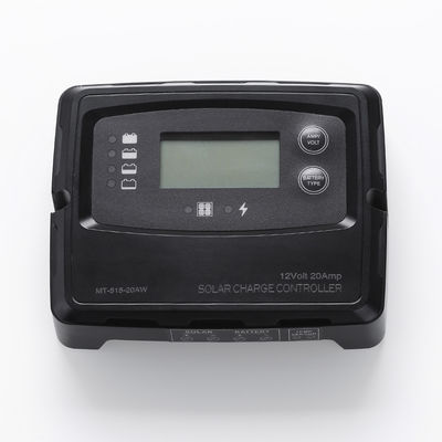 کنترل کننده شارژ خورشیدی دیجیتال LCD سیاه 20A 12V 24V با شارژ 760W 24V 380W 12V و 5 مرحله