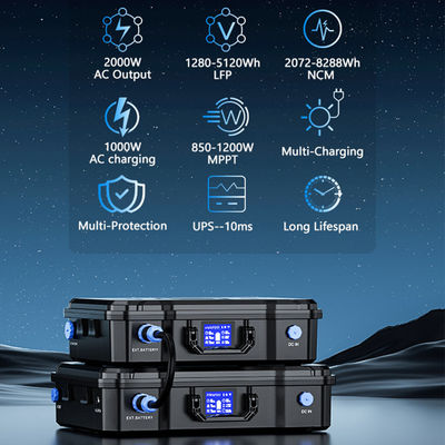 قیمت خوب 150V PV Input Lithium Battery Power Station ژنراتور خورشیدی قابل حمل با عملکرد UPS آنلاین