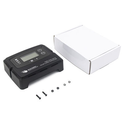 کنترل کننده شارژ خورشیدی دیجیتال سیاه 15A تنظیم کننده خورشیدی هوشمند برای باتری لیتیوم