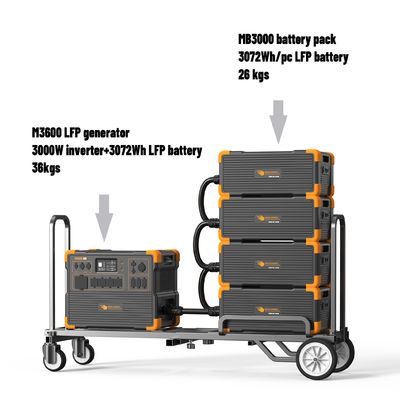 قیمت خوب 3600W باتری لیتیوم UPS مولد خورشیدی با کنترل کننده MPPT حداکثر 2400W ورودی خورشیدی آنلاین