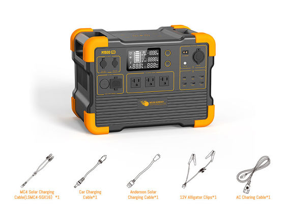 قیمت خوب ژنراتور خورشیدی UPS 2000 واتی با نمایشگر LCD زمان واقعی، منابع ورودی متعدد و شارژر بی‌سیم تلفن آنلاین