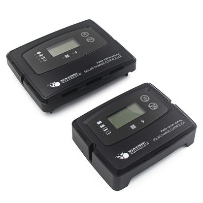 کنترل کننده شارژ خورشیدی دیجیتال 15A سیاه با صفحه نمایش LCD + LED و 50V حداکثر ولتاژ ورودی برای سیستم های 12V 24V